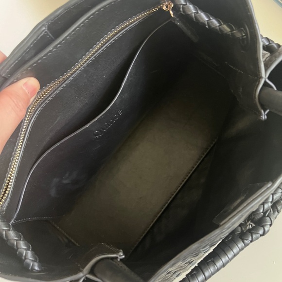 Black Genuine leather Woven Satchel Bag - Picture 8 of 13